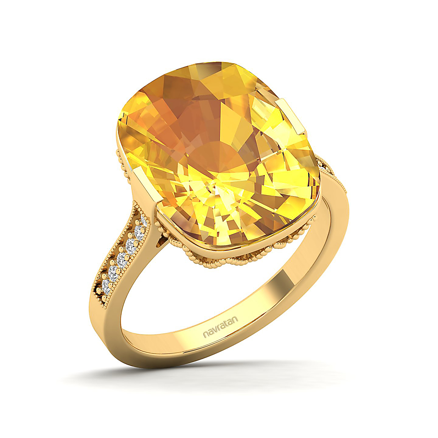 The Pinnacle Yellow Sapphire Gold Ring