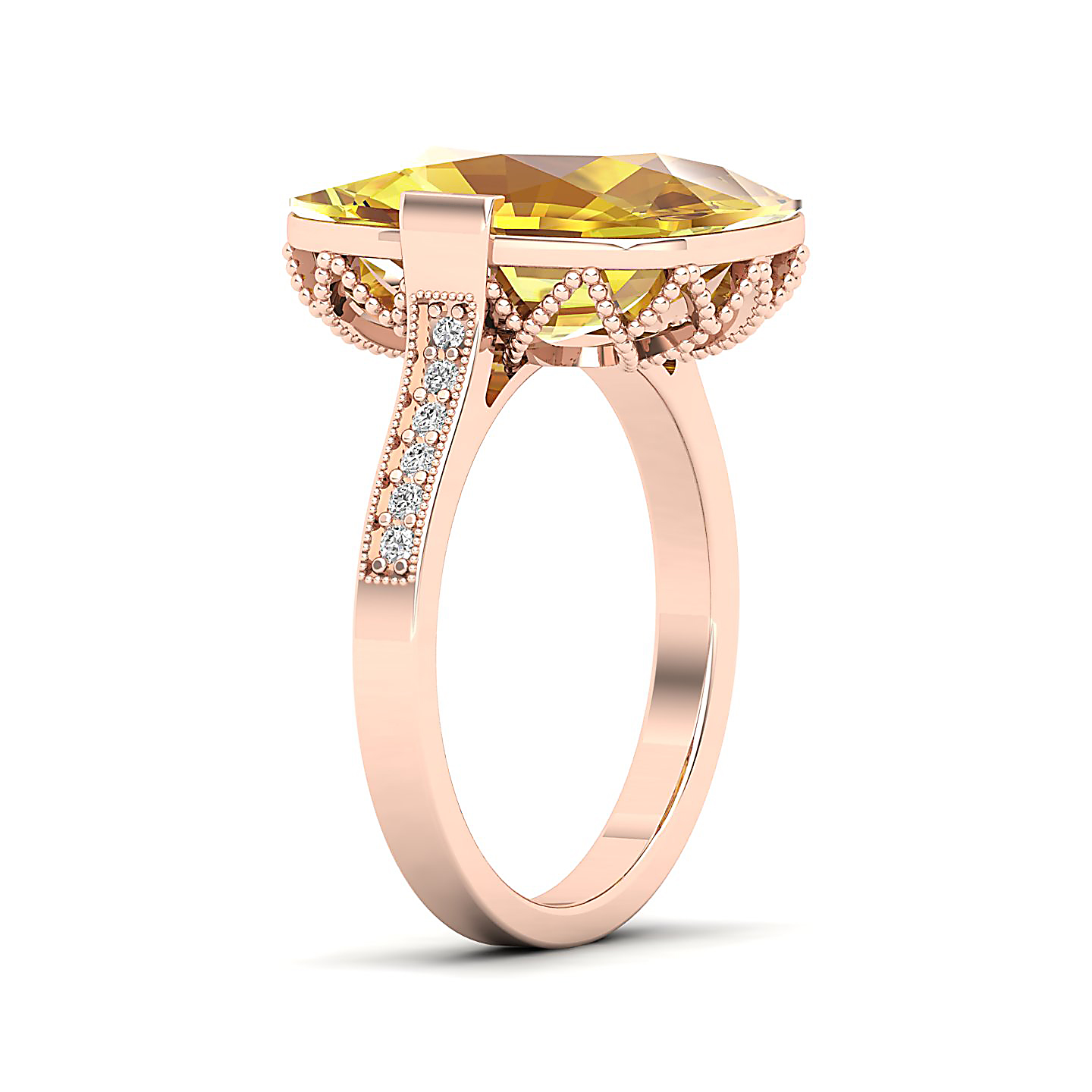 The Pinnacle Yellow Sapphire Gold Ring