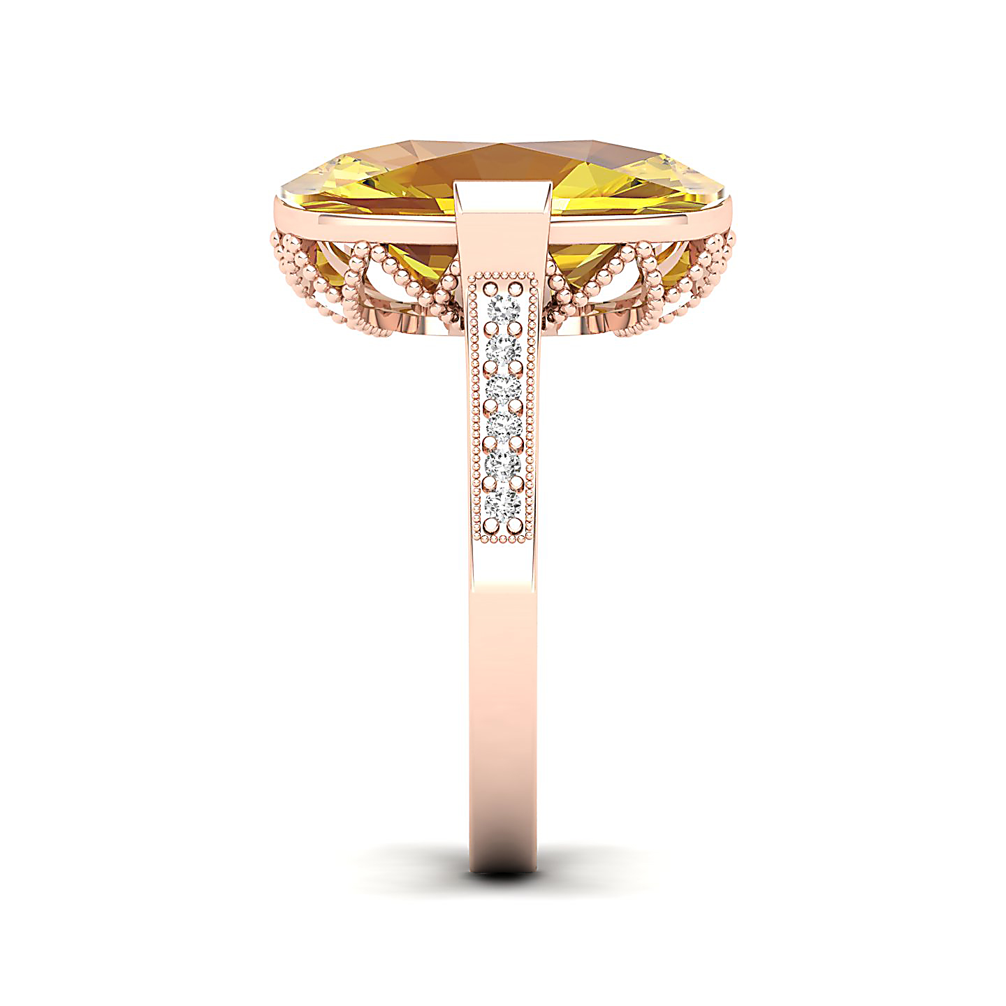 The Pinnacle Yellow Sapphire Gold Ring