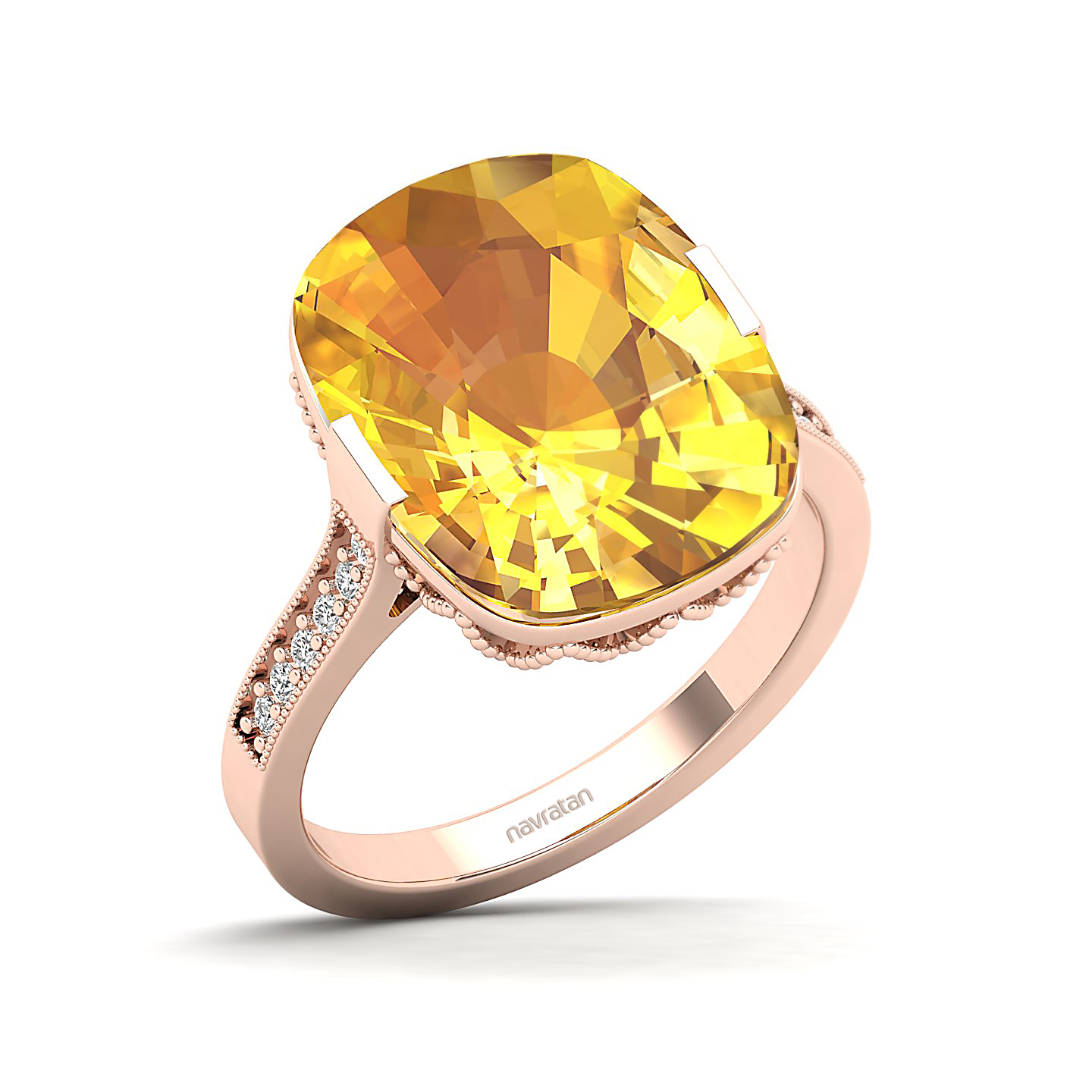 The Pinnacle Yellow Sapphire Gold Ring