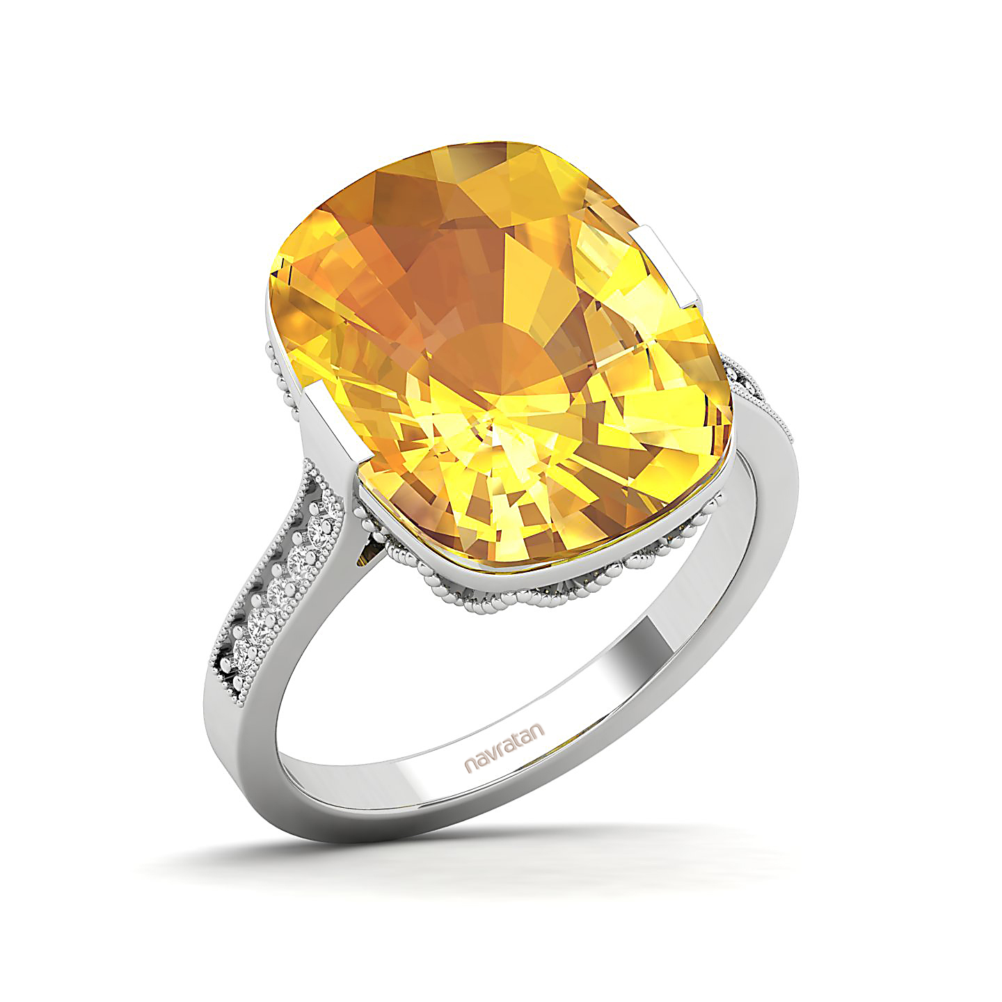 The Pinnacle Yellow Sapphire Gold Ring