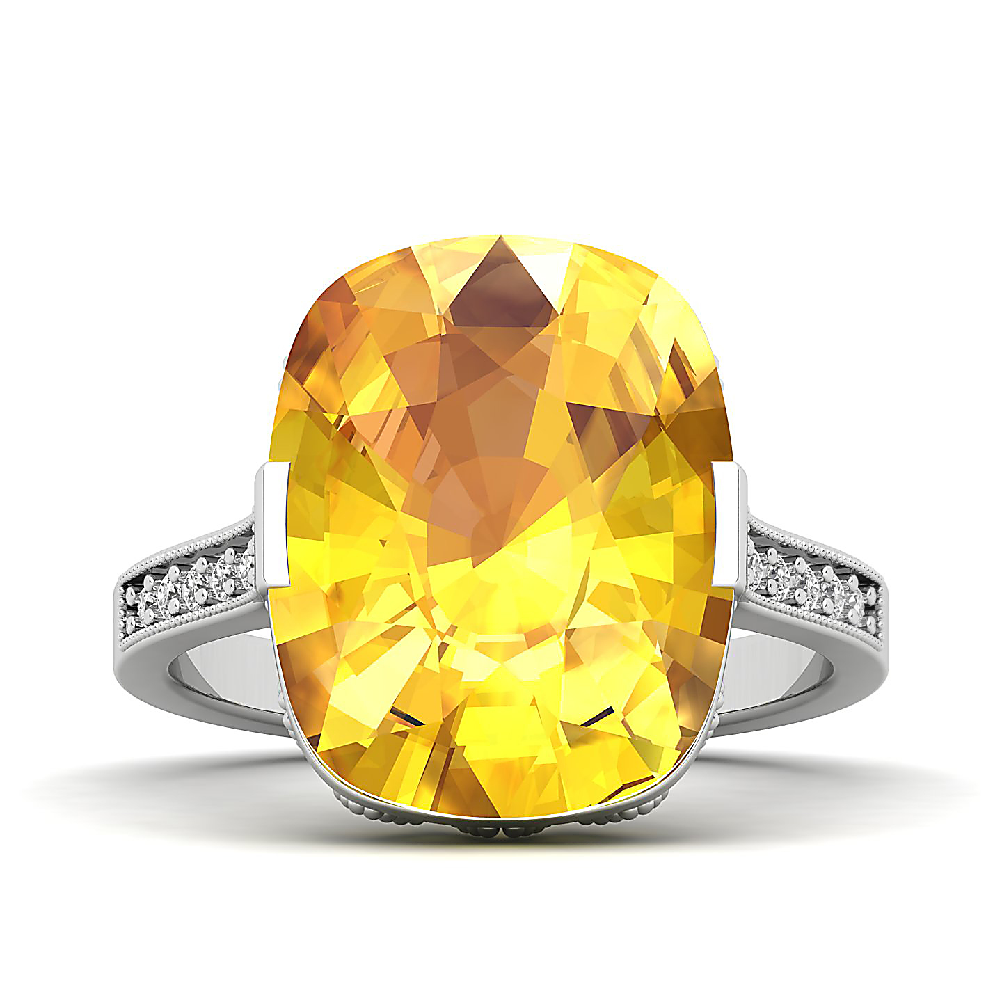 The Pinnacle Yellow Sapphire Gold Ring