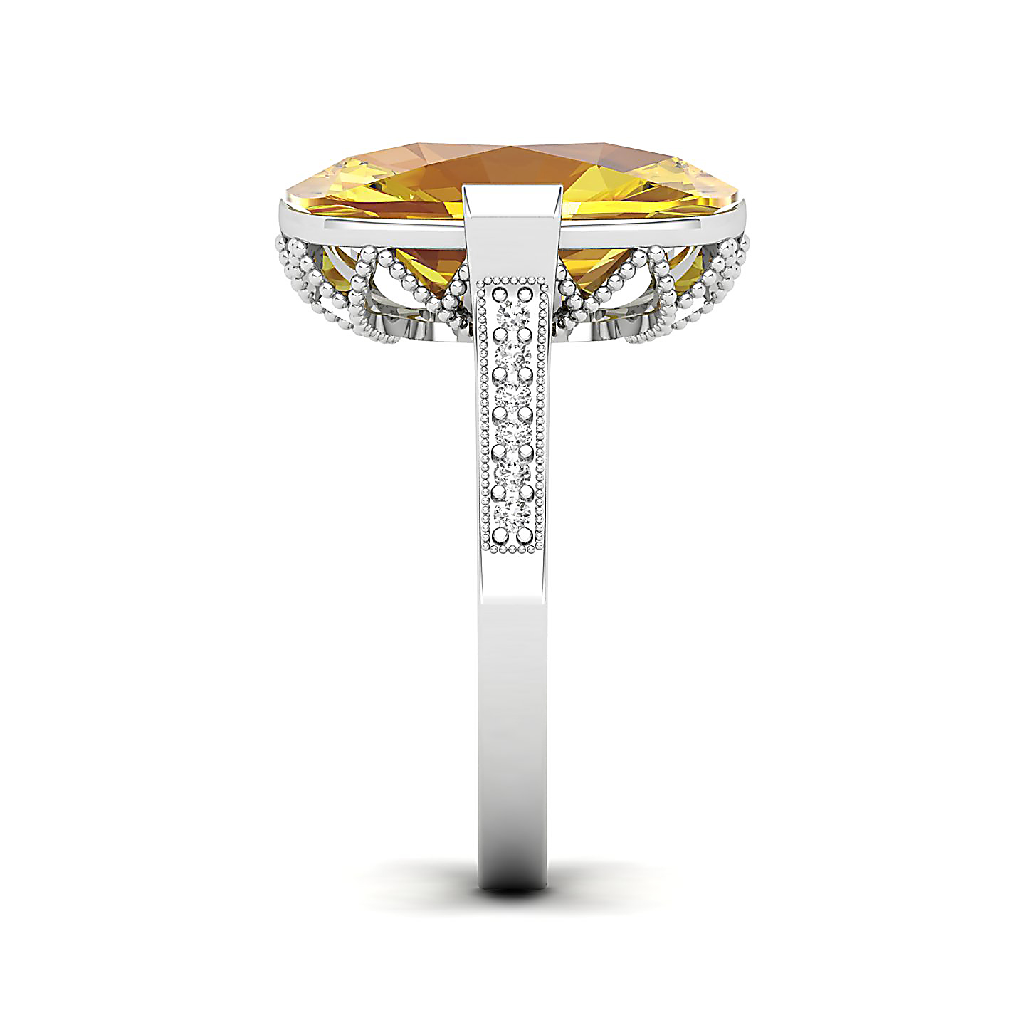 The Pinnacle Yellow Sapphire Gold Ring
