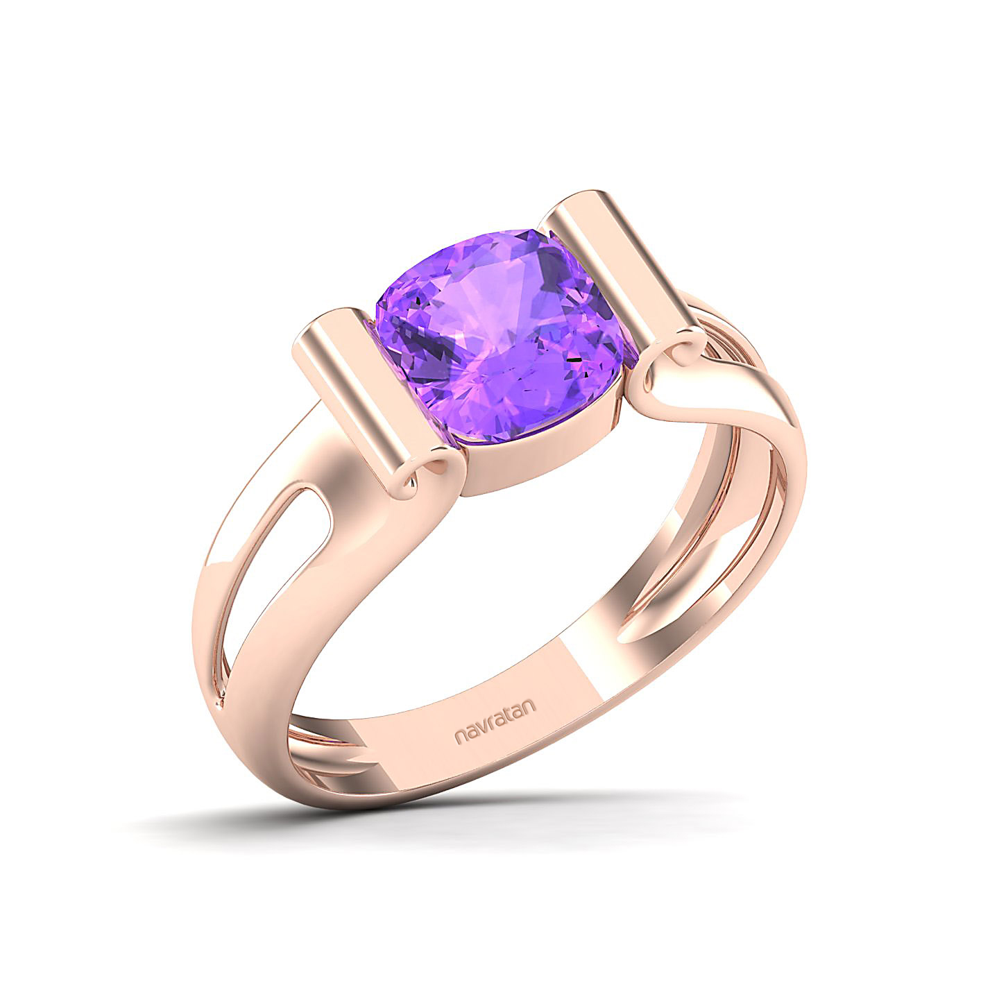 The Pristine Amethyst Gold Rings