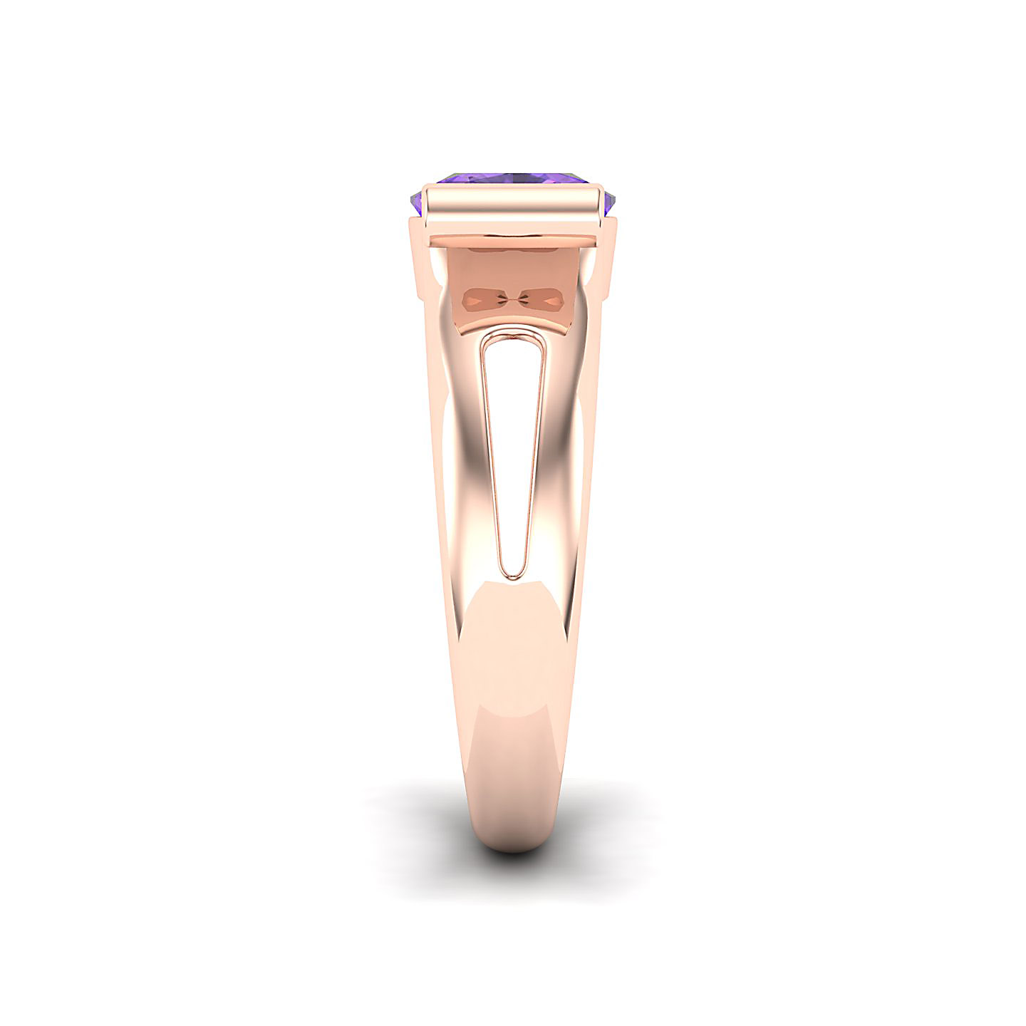 The Pristine Amethyst Gold Rings