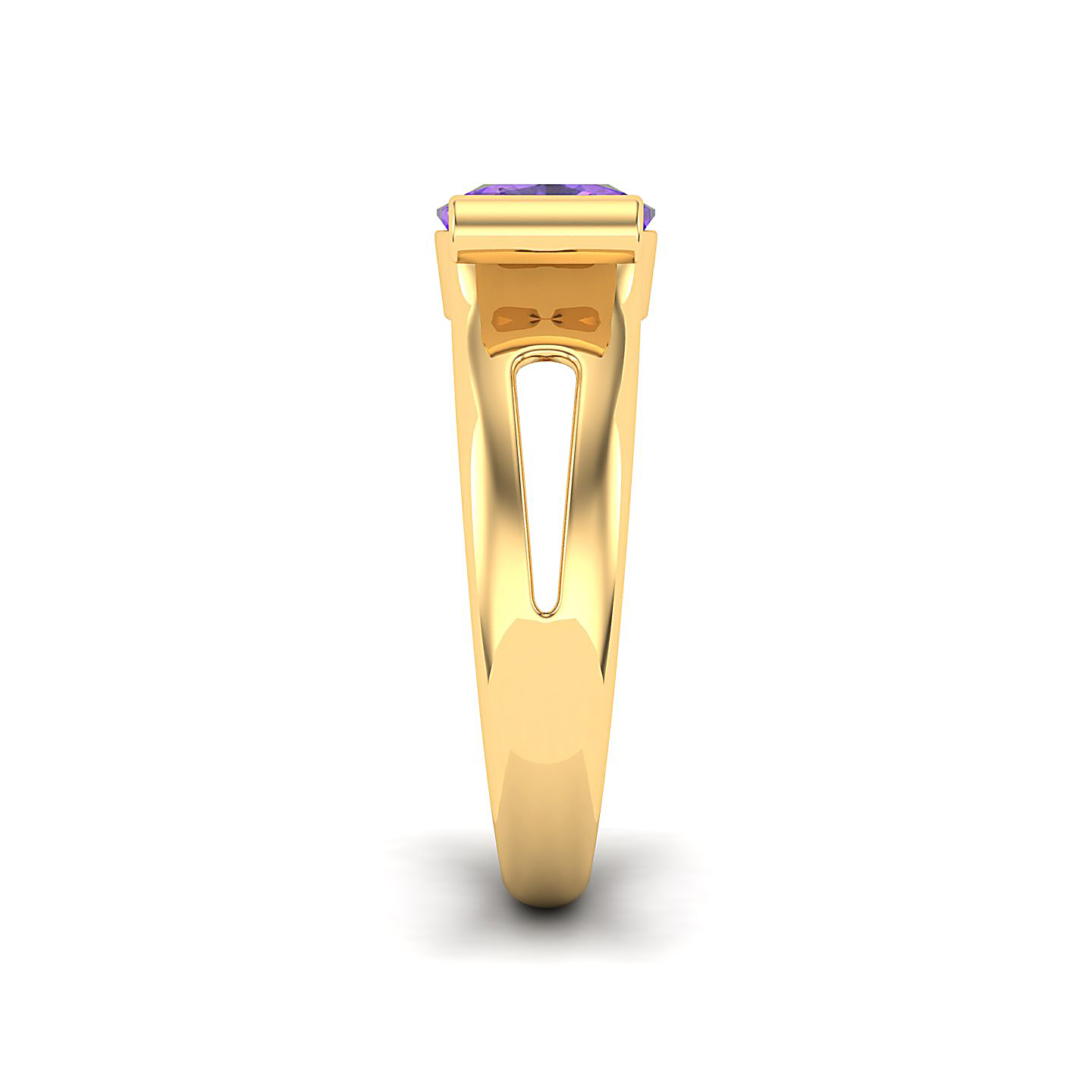 The Pristine Amethyst Gold Rings