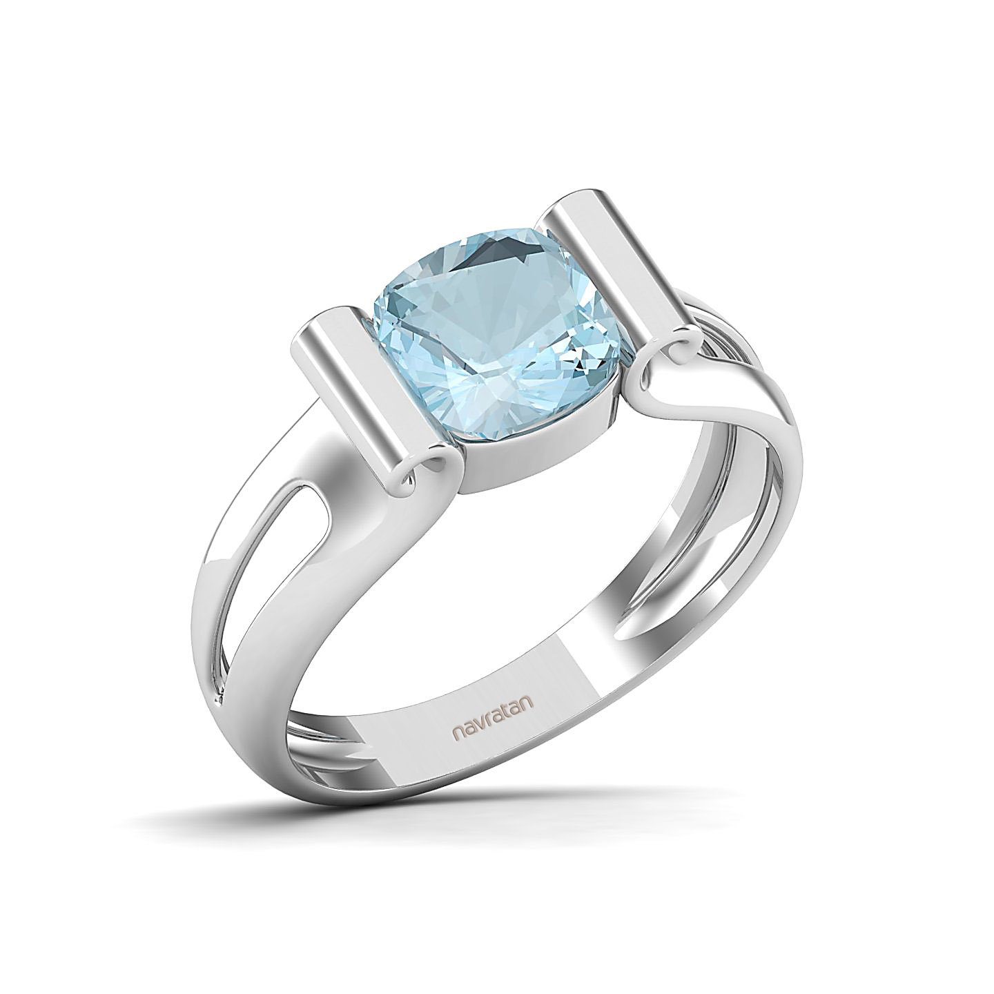 The Pristine Aquamarine Gold Rings