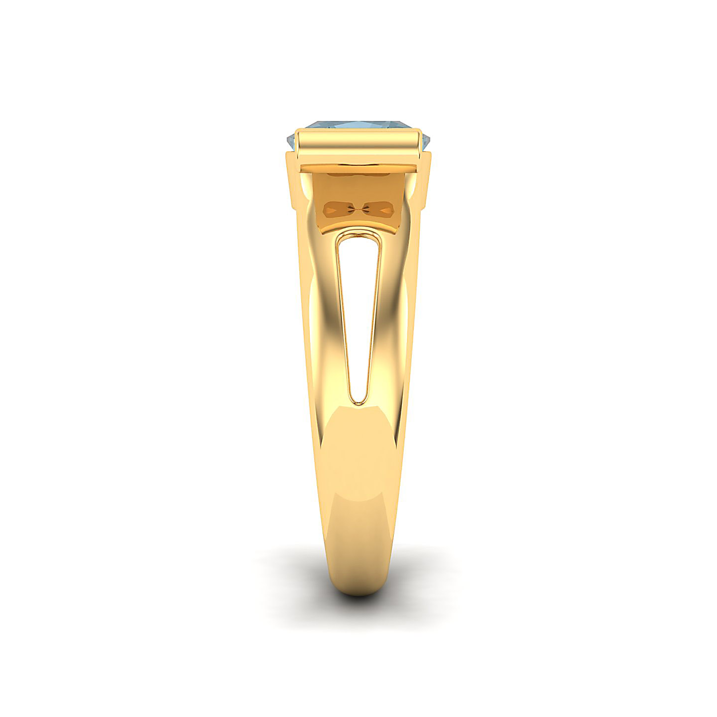 The Pristine Aquamarine Gold Rings