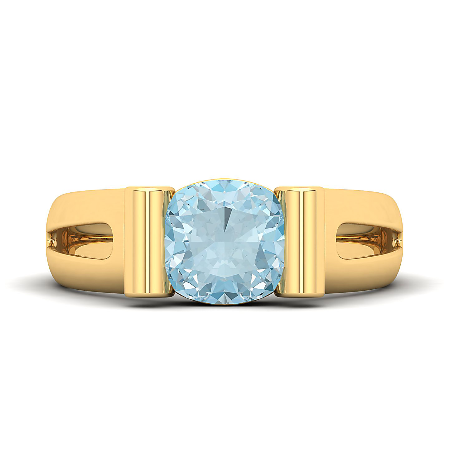 The Pristine Aquamarine Gold Rings