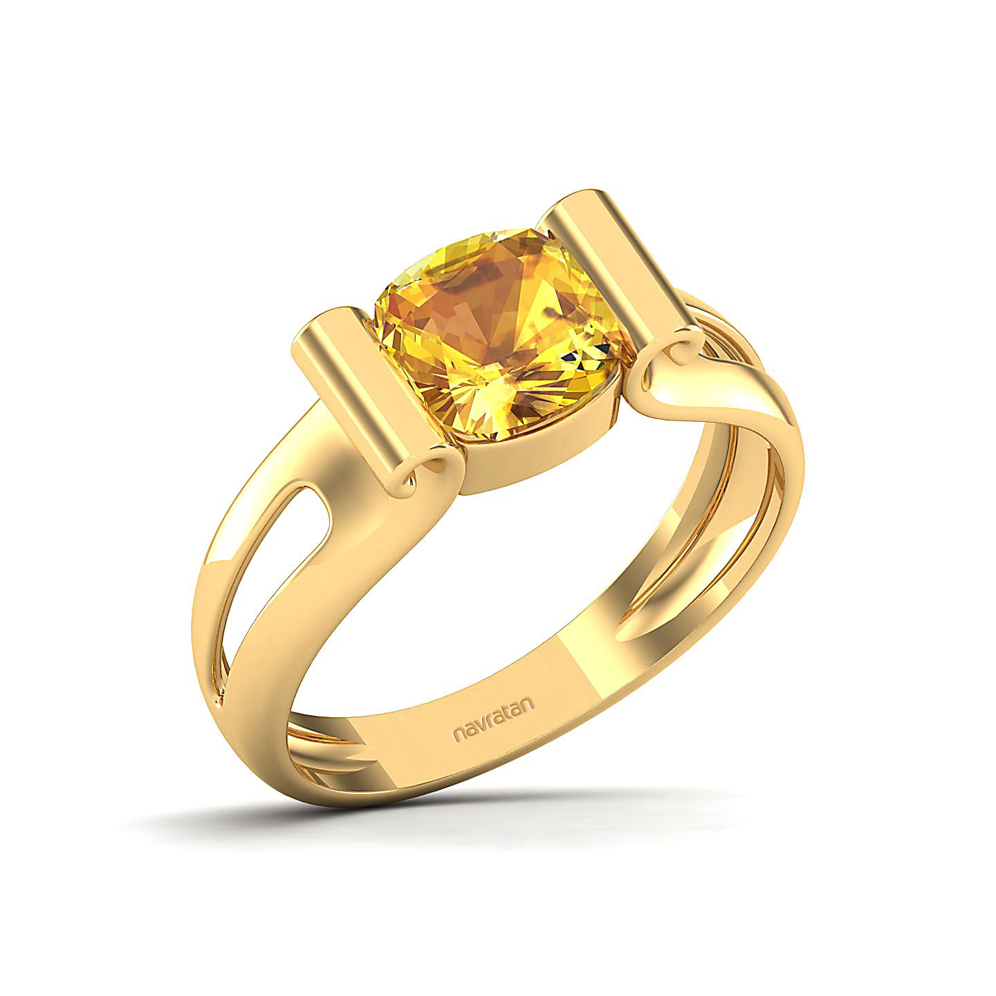 The Pristine Yellow Sapphire Gold Rings