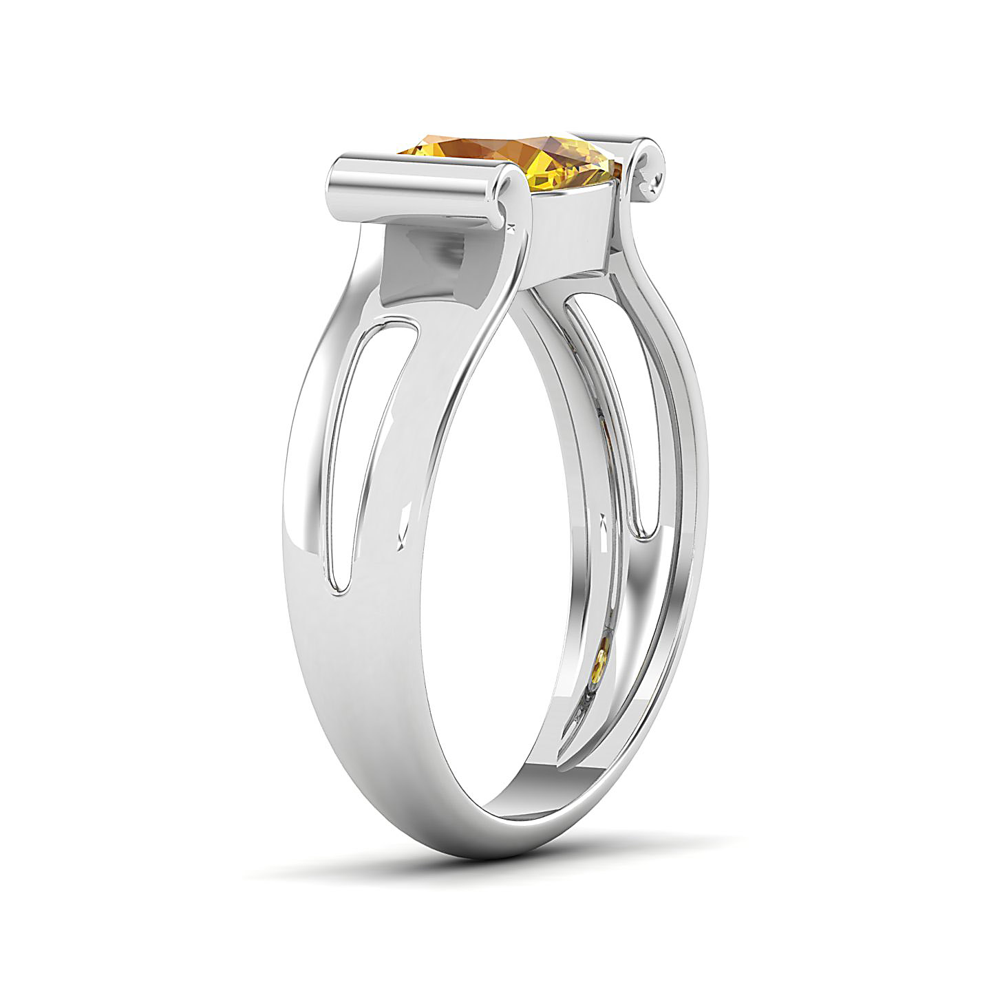 The Pristine Yellow Sapphire Gold Rings