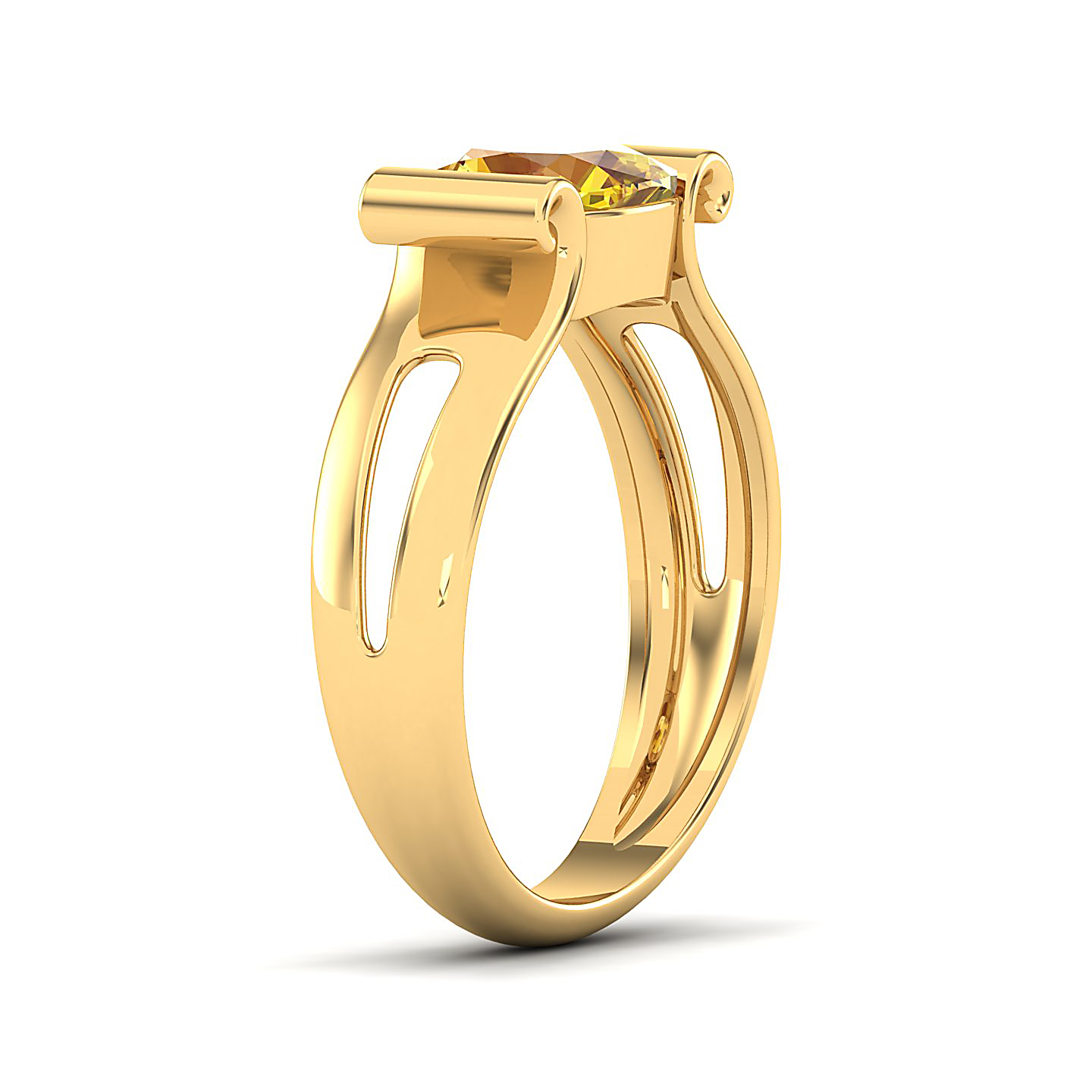 The Pristine Yellow Sapphire Gold Rings