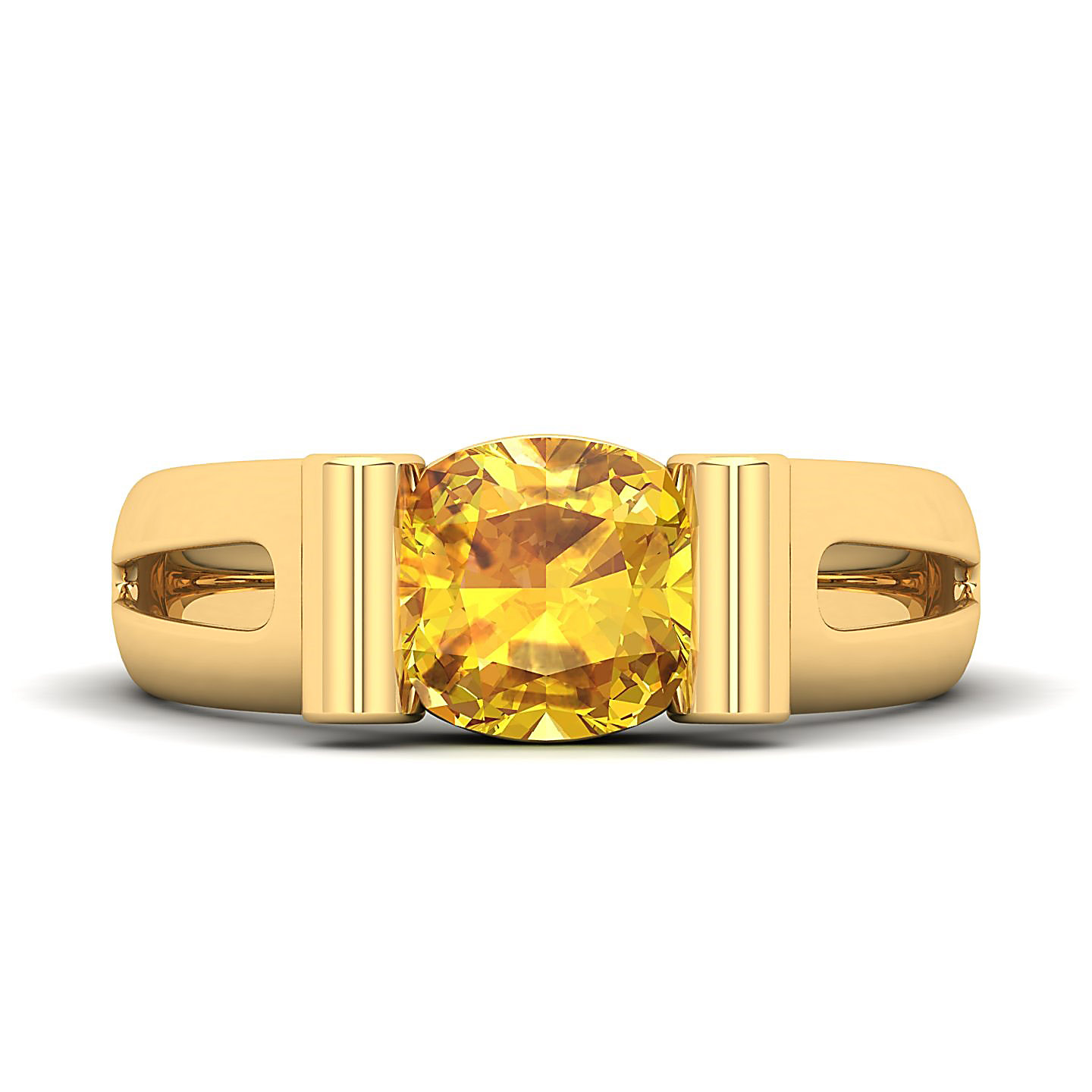 The Pristine Yellow Sapphire Gold Rings