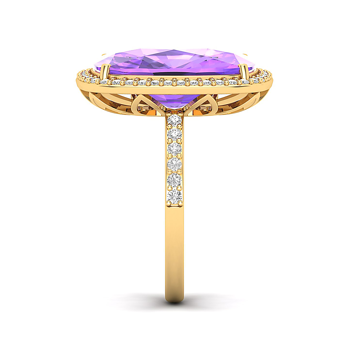 The Ravishing Amethyst Gold Ring