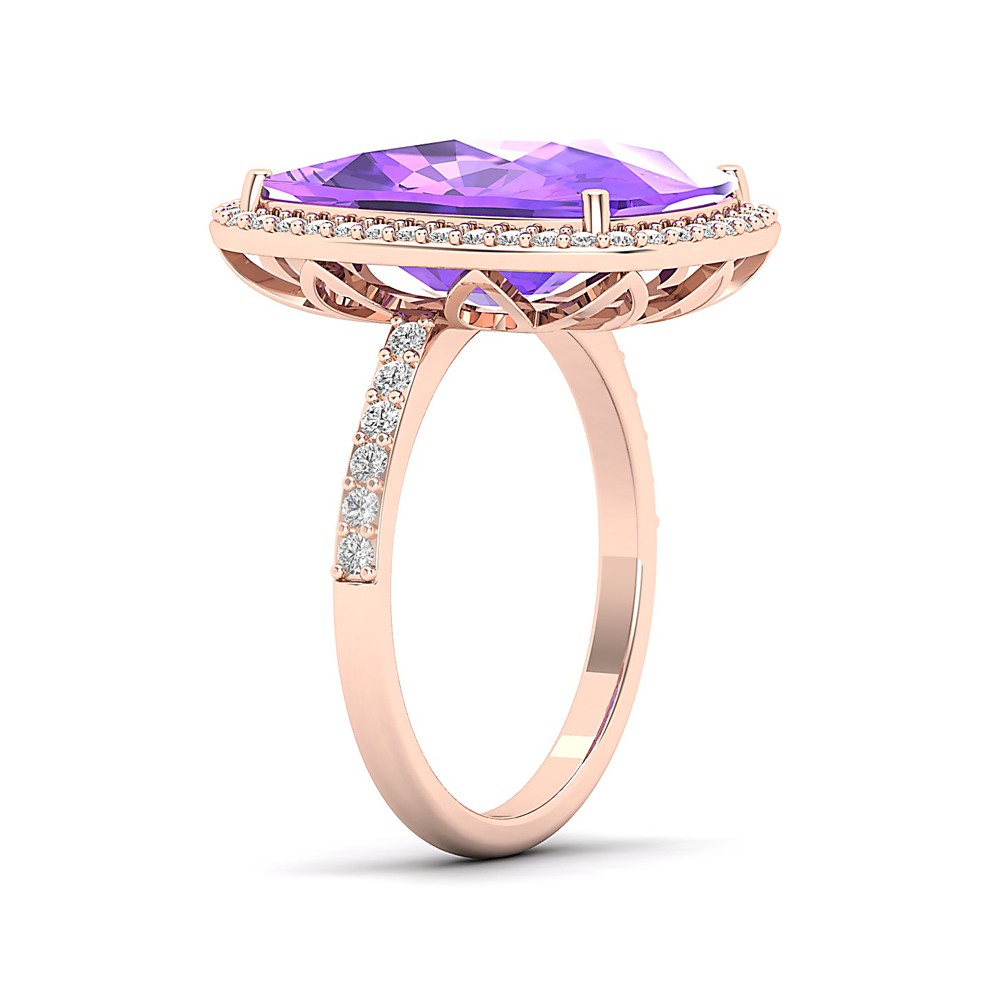 The Ravishing Amethyst Gold Ring