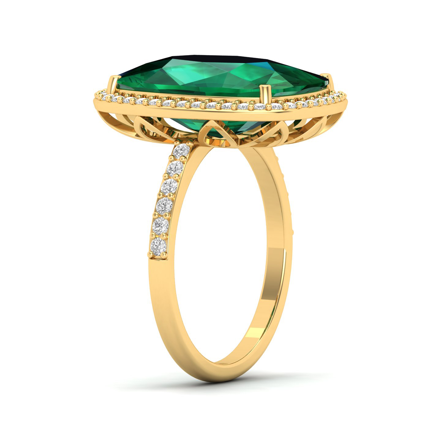 The Ravishing Emerald Gold Ring