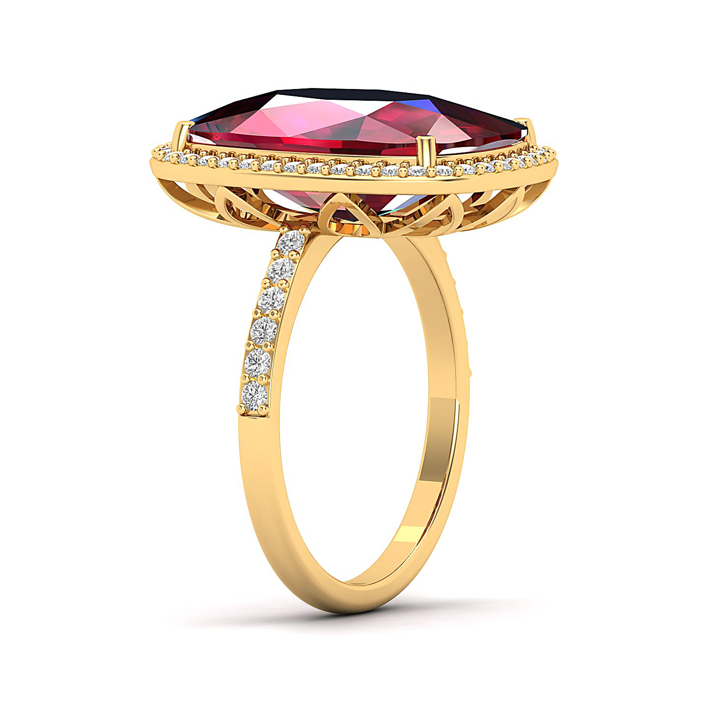 The Ravishing Ruby Gold Ring