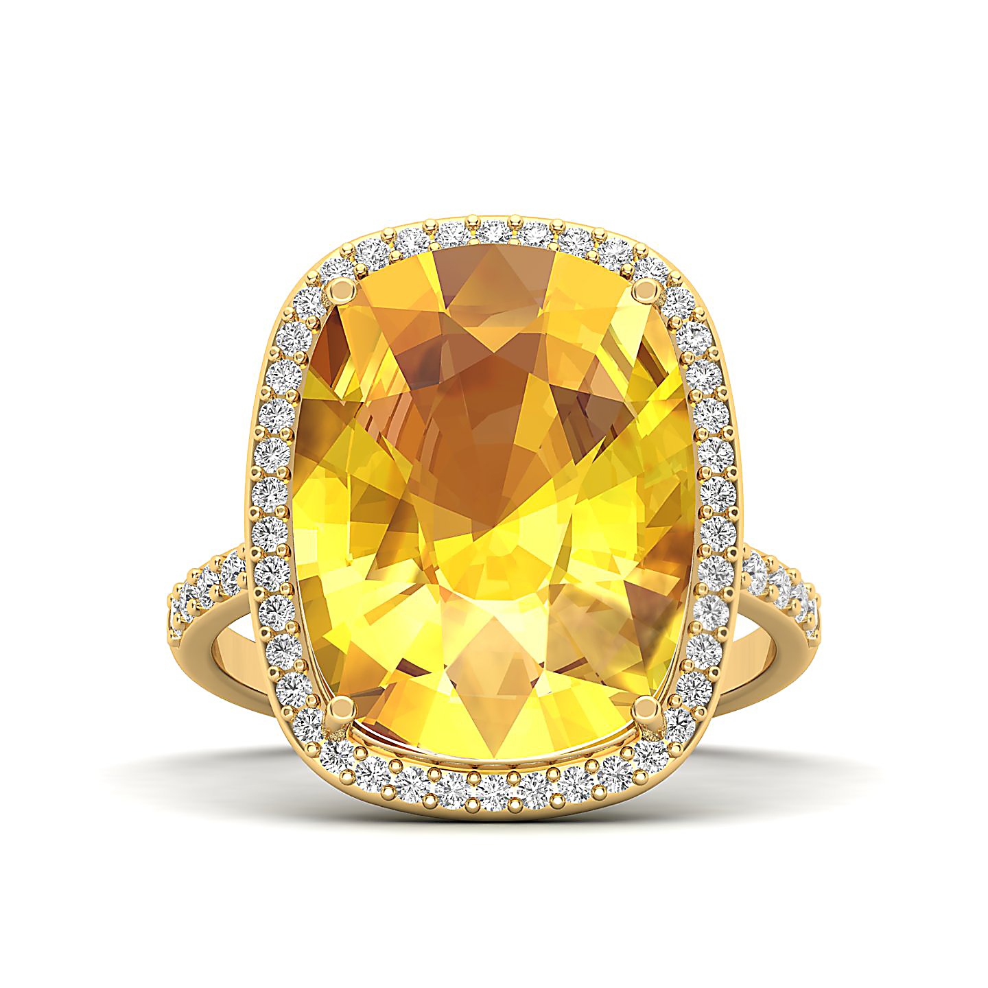 The Ravishing Yellow Sapphire Gold Ring