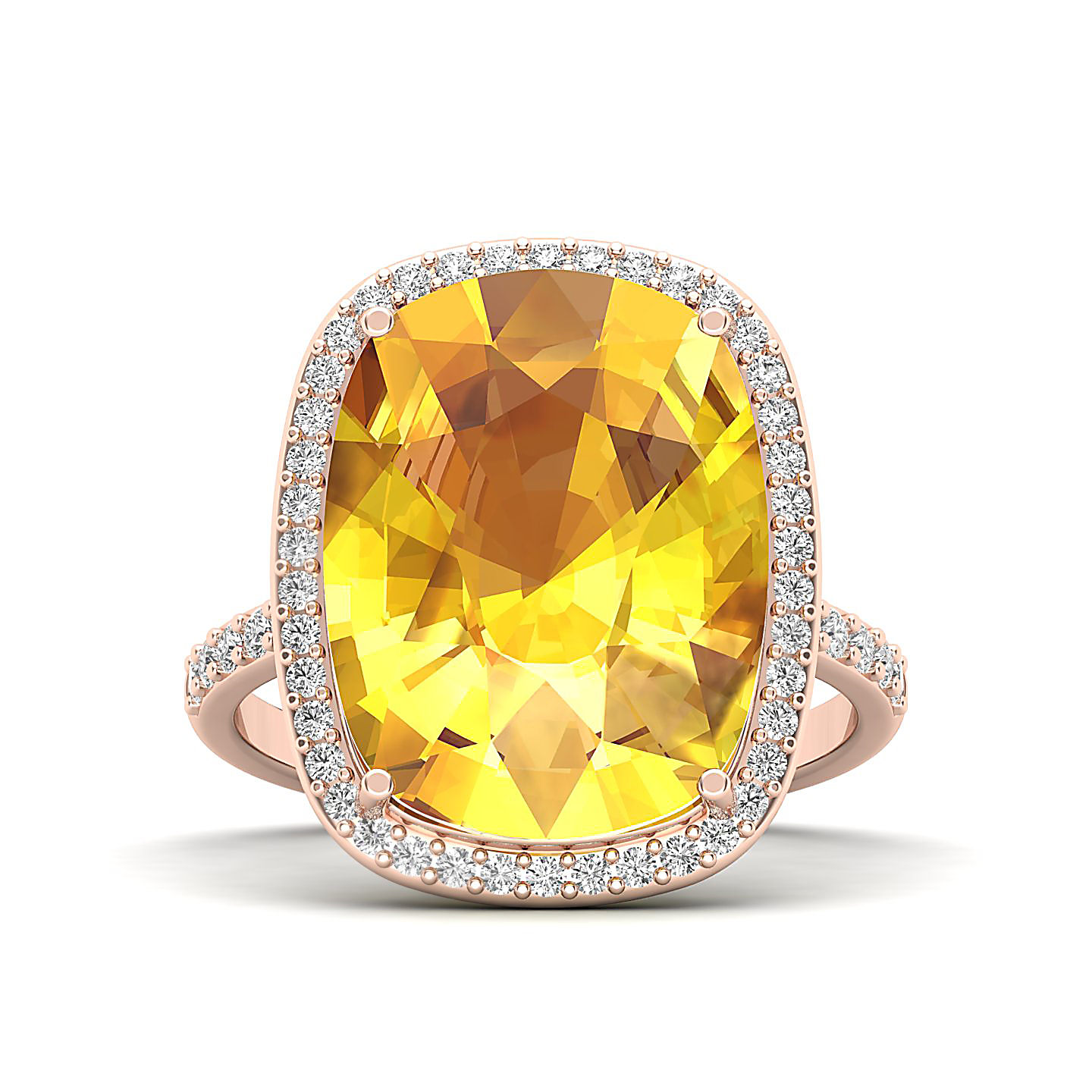 The Ravishing Yellow Sapphire Gold Ring