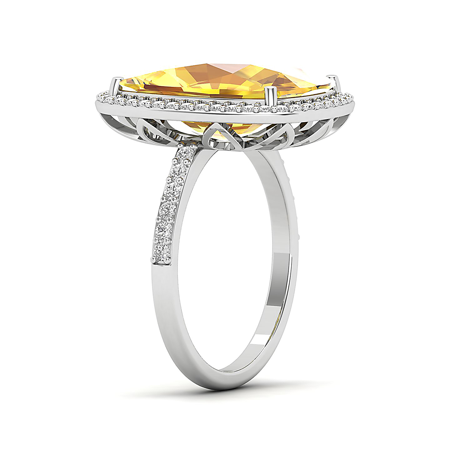 The Ravishing Yellow Sapphire Gold Ring