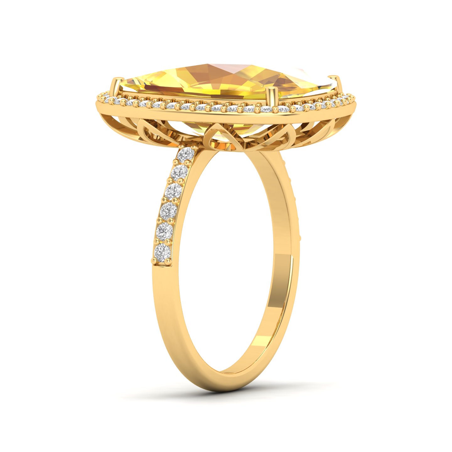 The Ravishing Yellow Sapphire Gold Ring