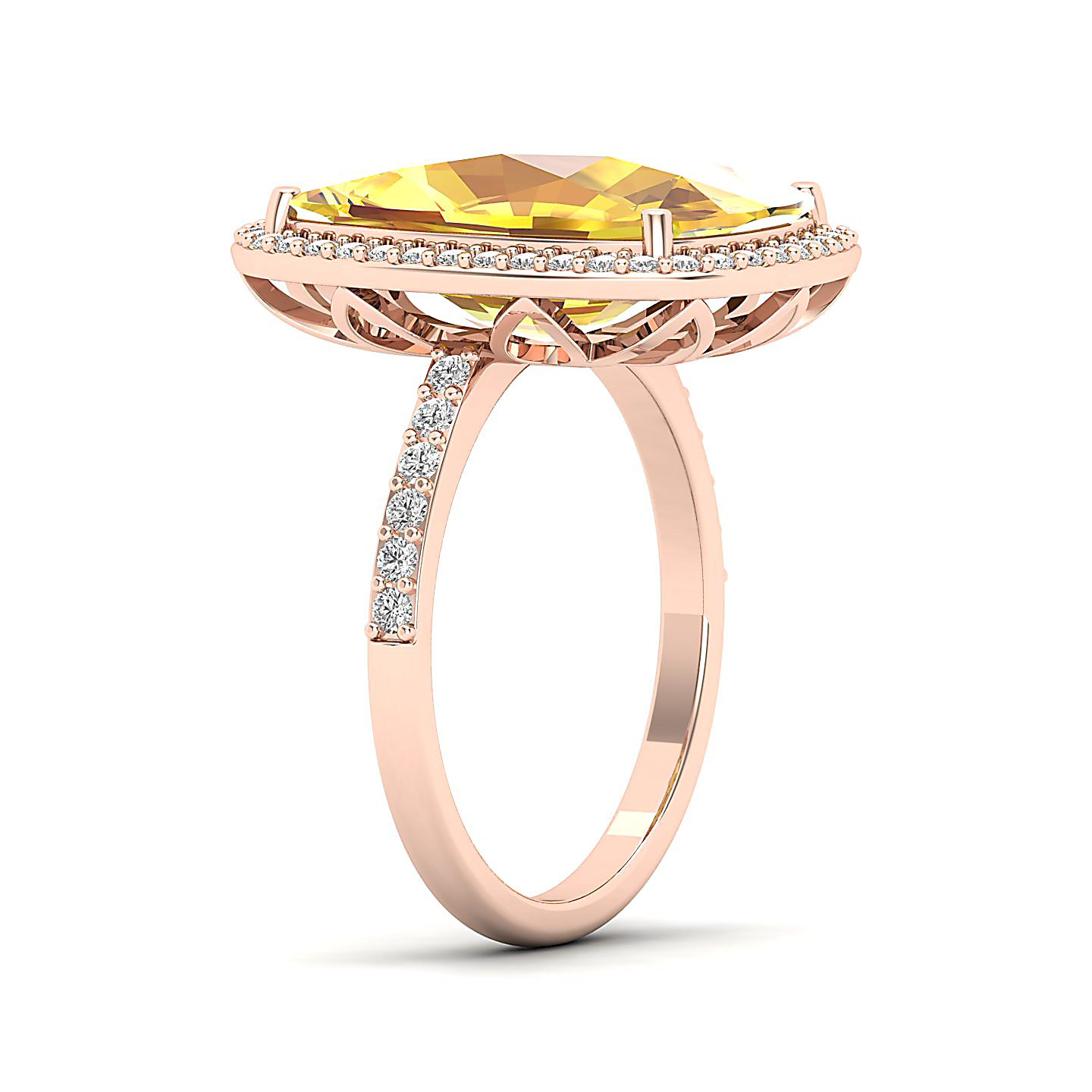 The Ravishing Yellow Sapphire Gold Ring