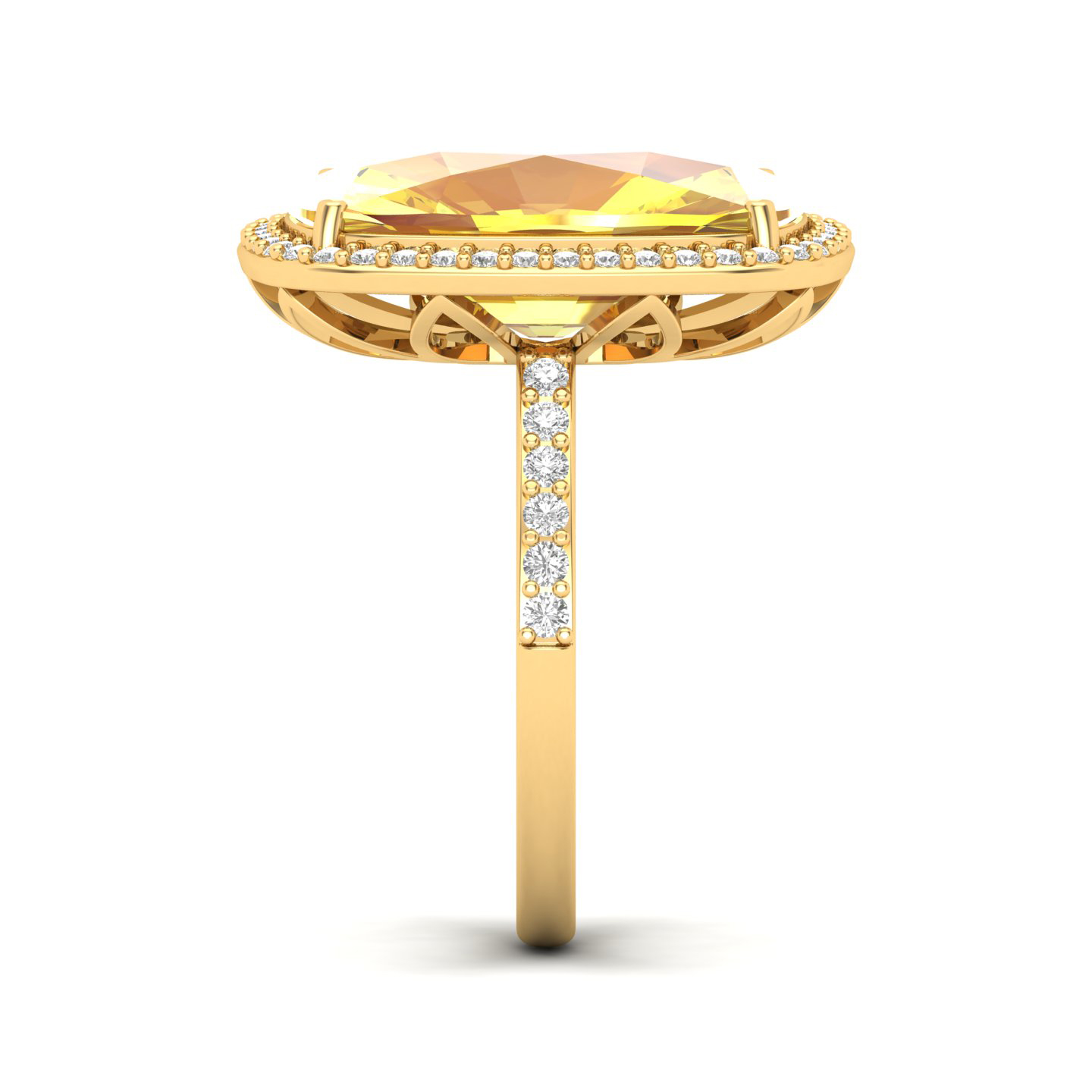 The Ravishing Yellow Sapphire Gold Ring