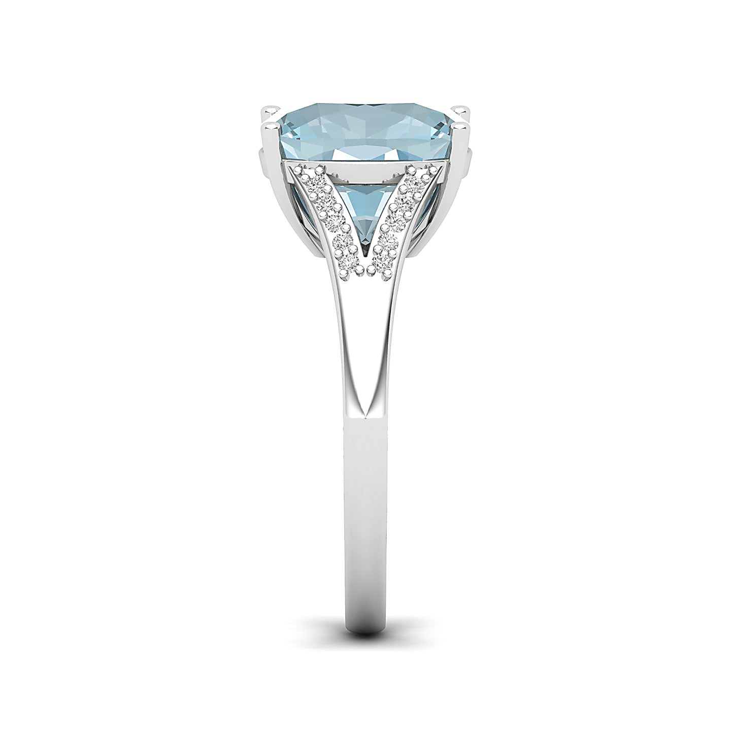 The Resplendent Aquamarine Gold Ring