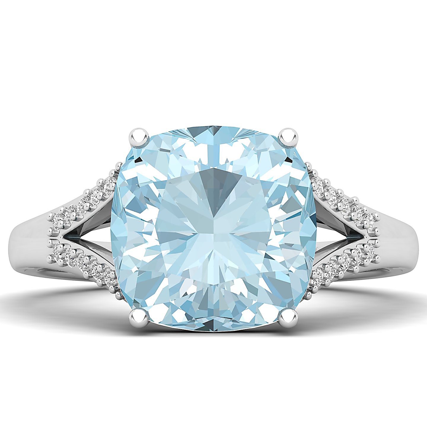 The Resplendent Aquamarine Gold Ring
