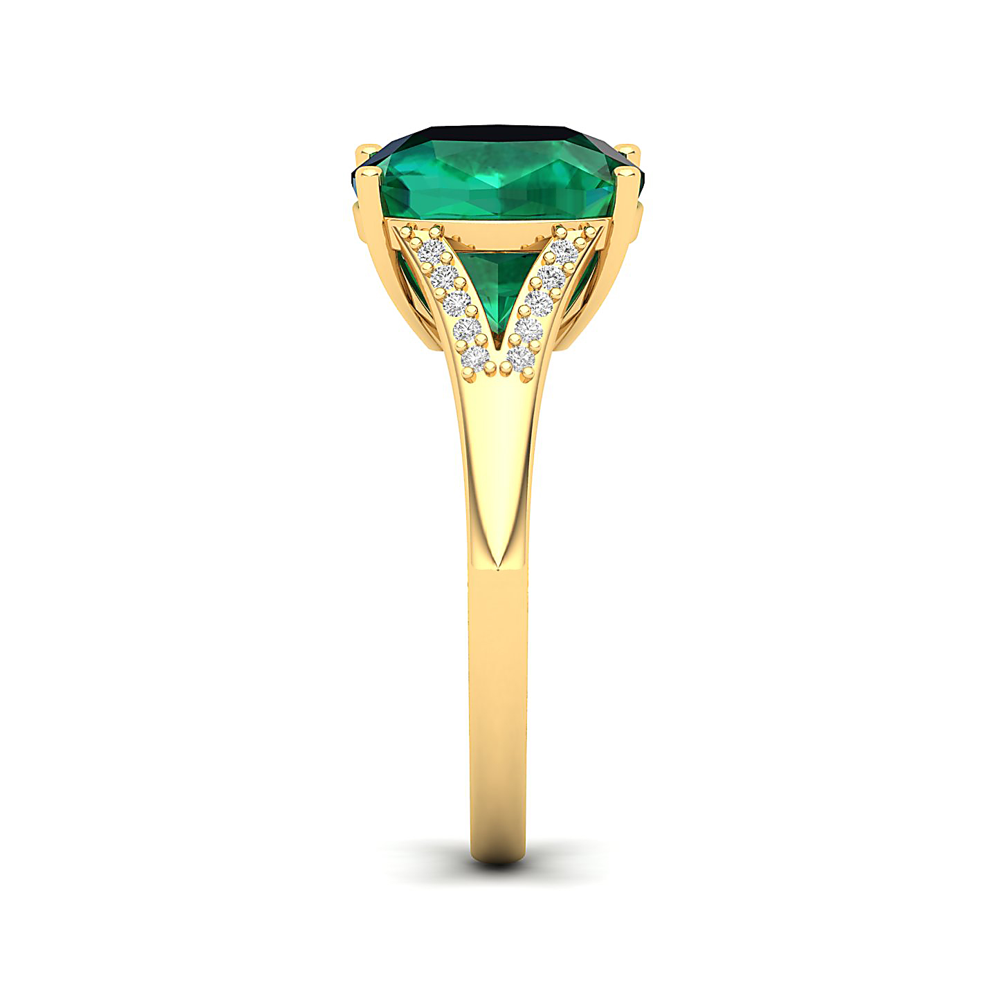 The Resplendent Emerald Gold Ring