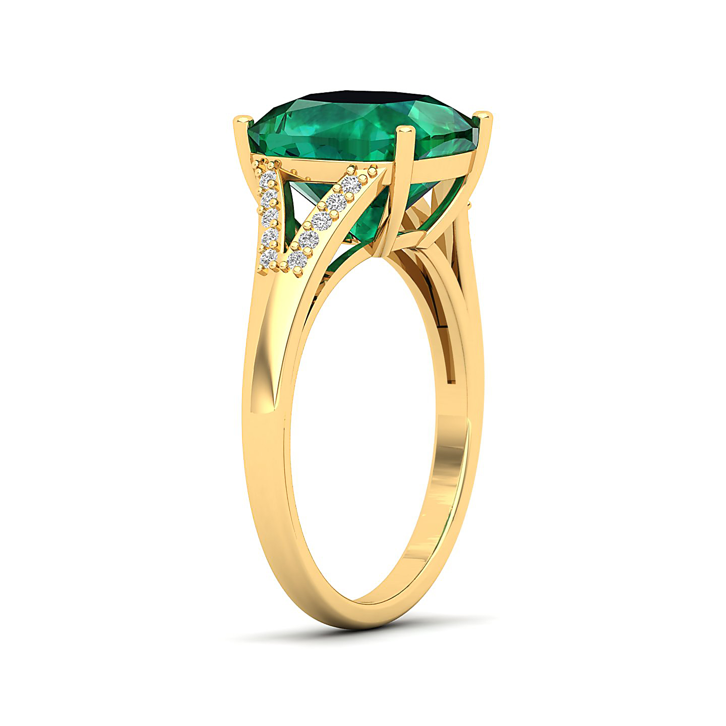 The Resplendent Emerald Gold Ring
