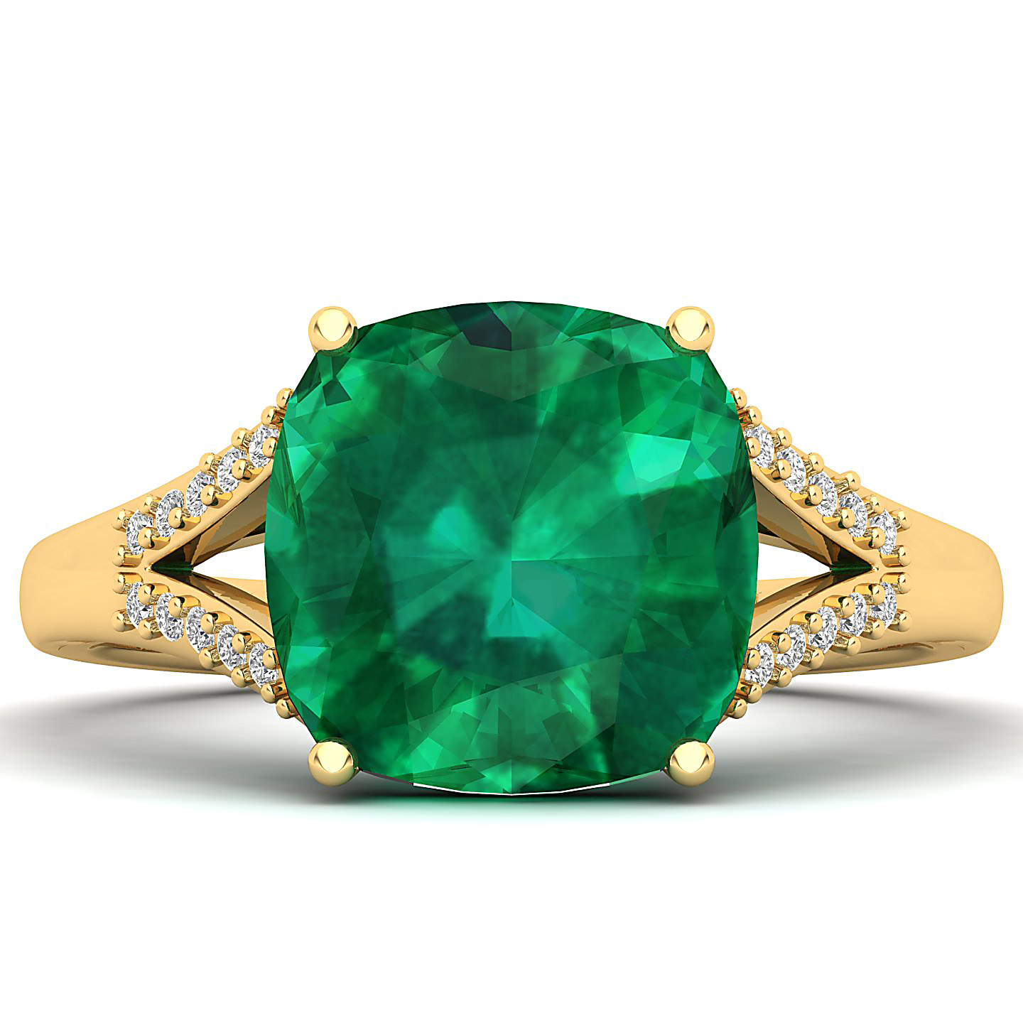 The Resplendent Emerald Gold Ring