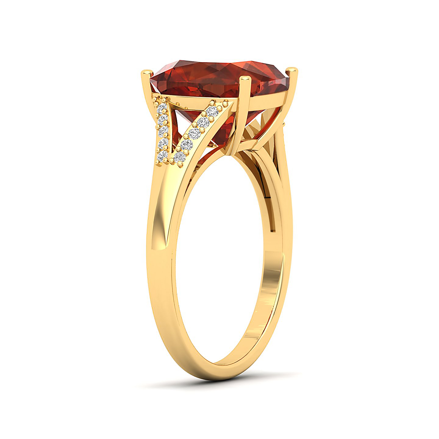 The Resplendent Hessonite Gold Ring