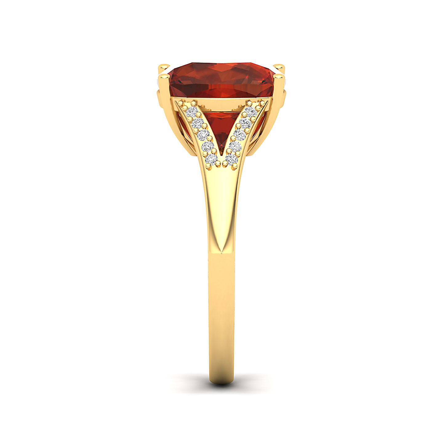 The Resplendent Hessonite Gold Ring