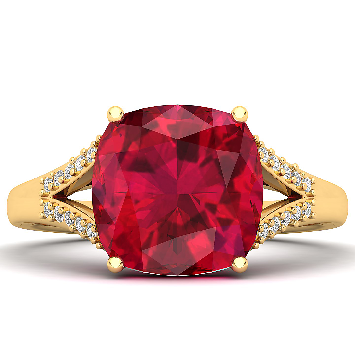 The Resplendent Ruby Gold Ring