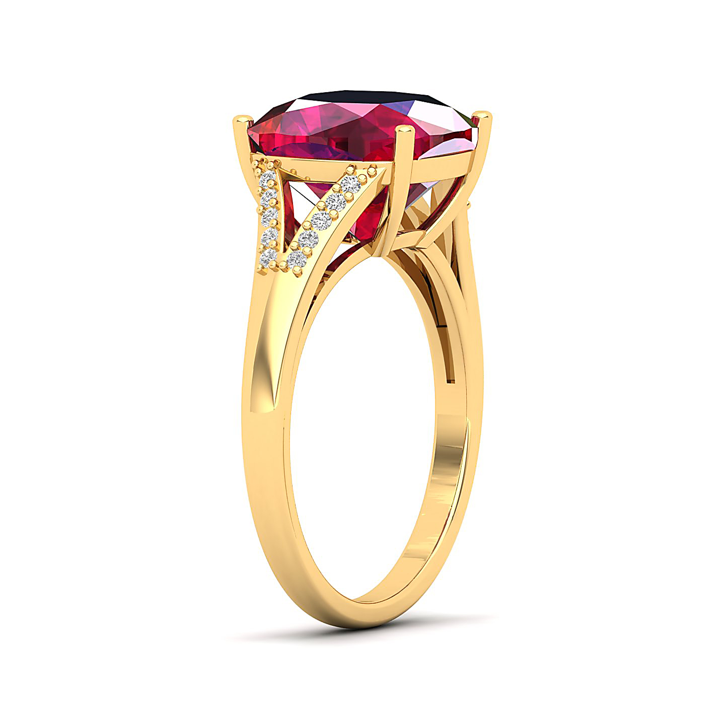 The Resplendent Ruby Gold Ring