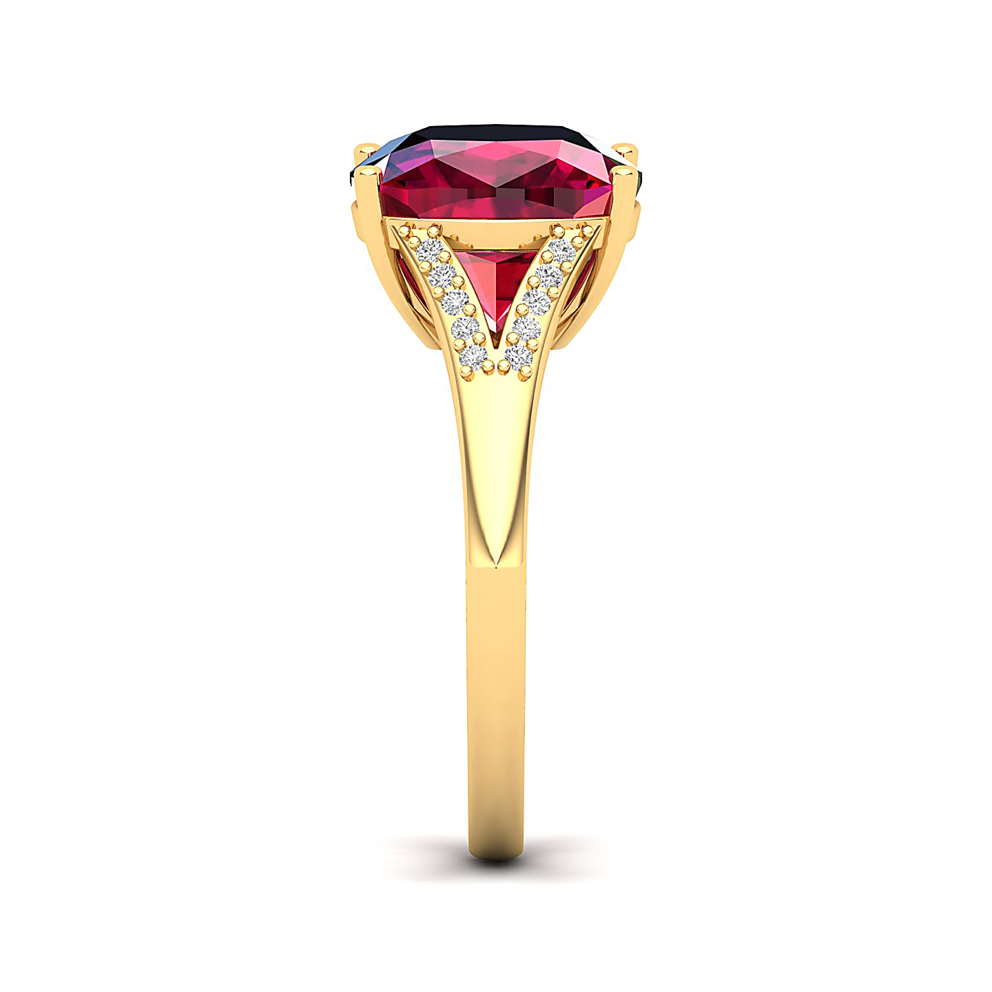 The Resplendent Ruby Gold Ring