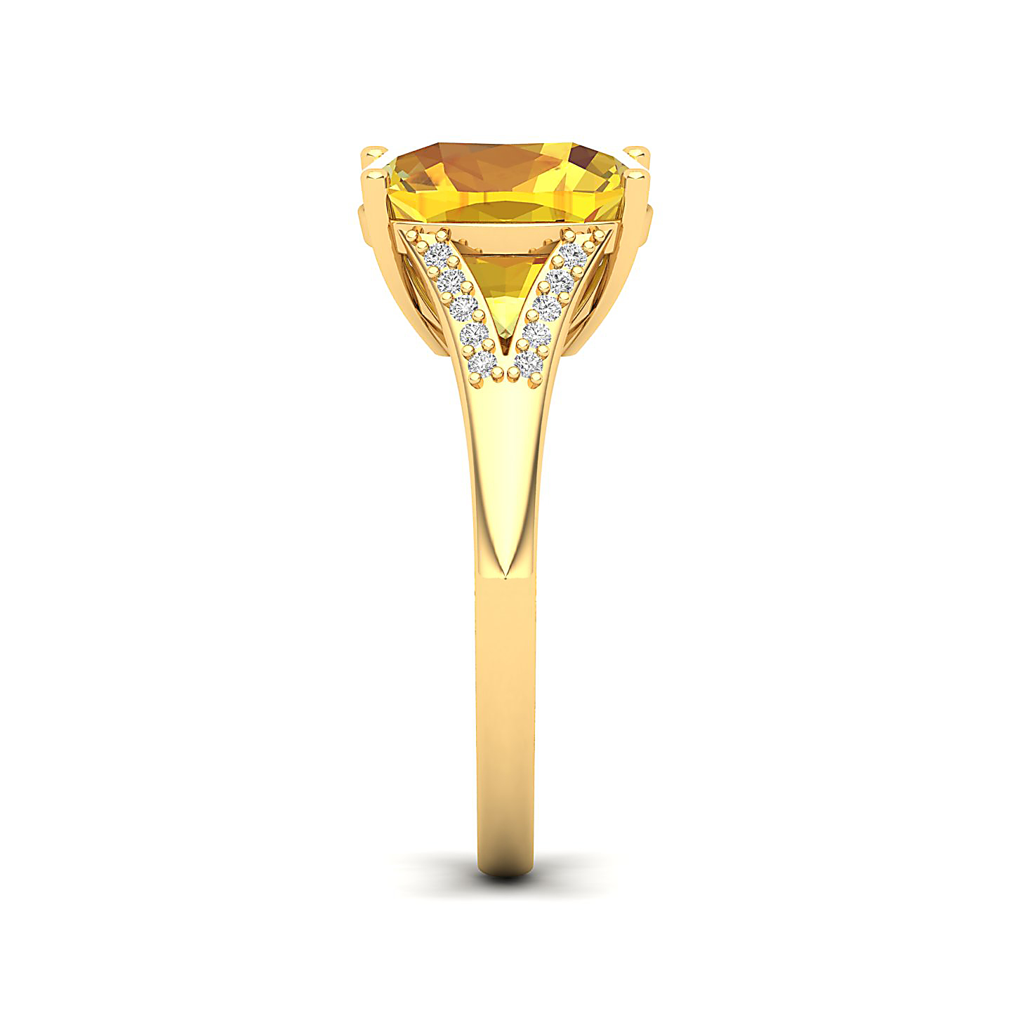 The Resplendent Yellow Sapphire Gold Ring