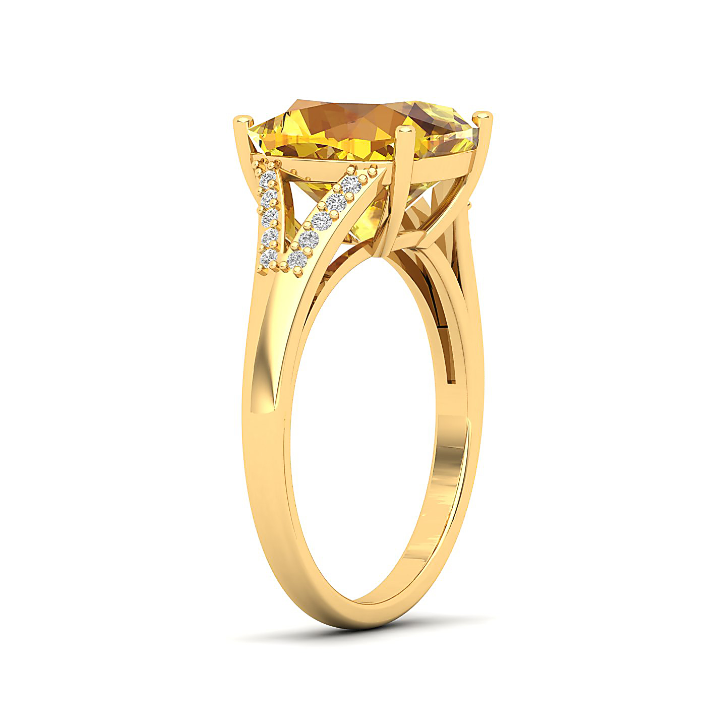 The Resplendent Yellow Sapphire Gold Ring