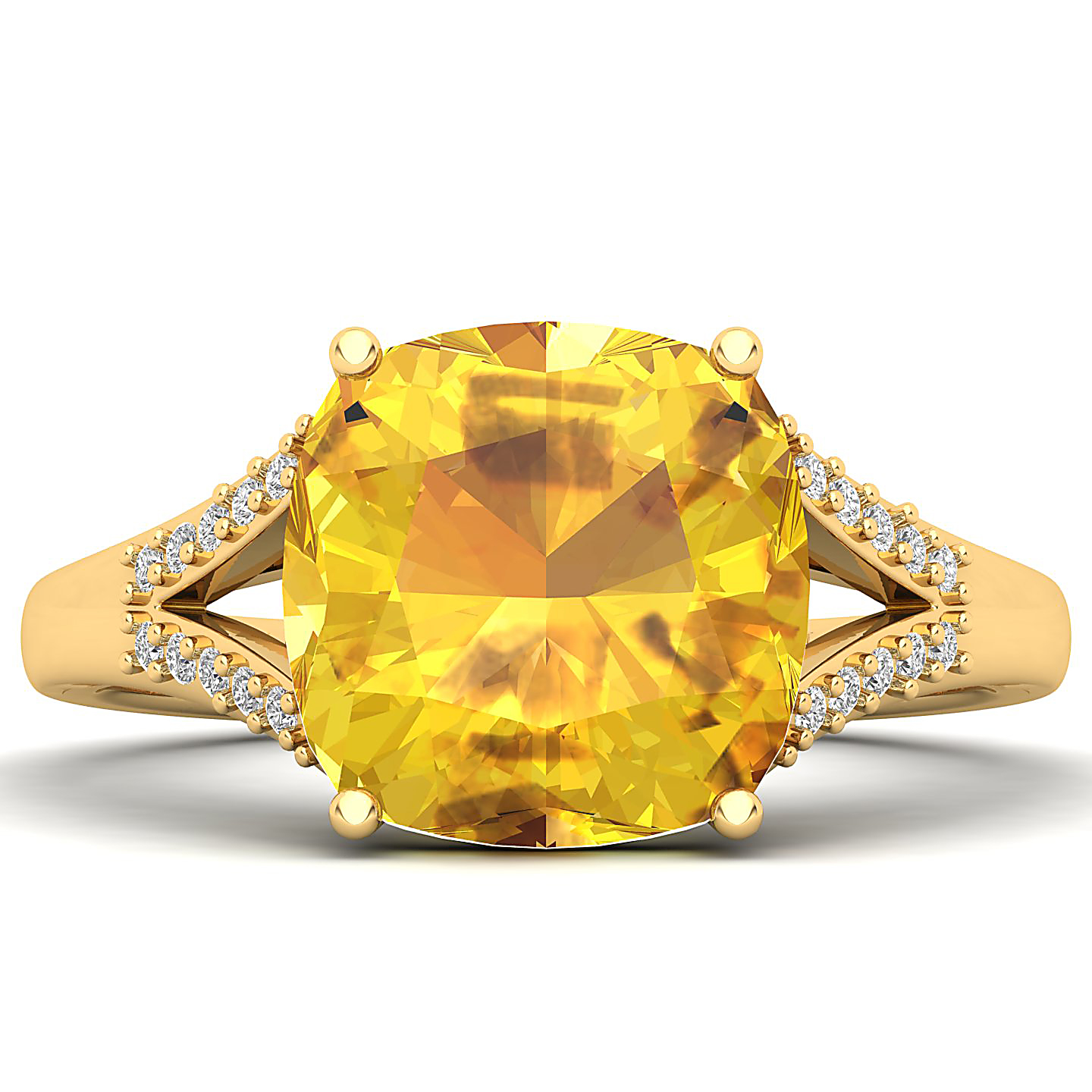 The Resplendent Yellow Sapphire Gold Ring