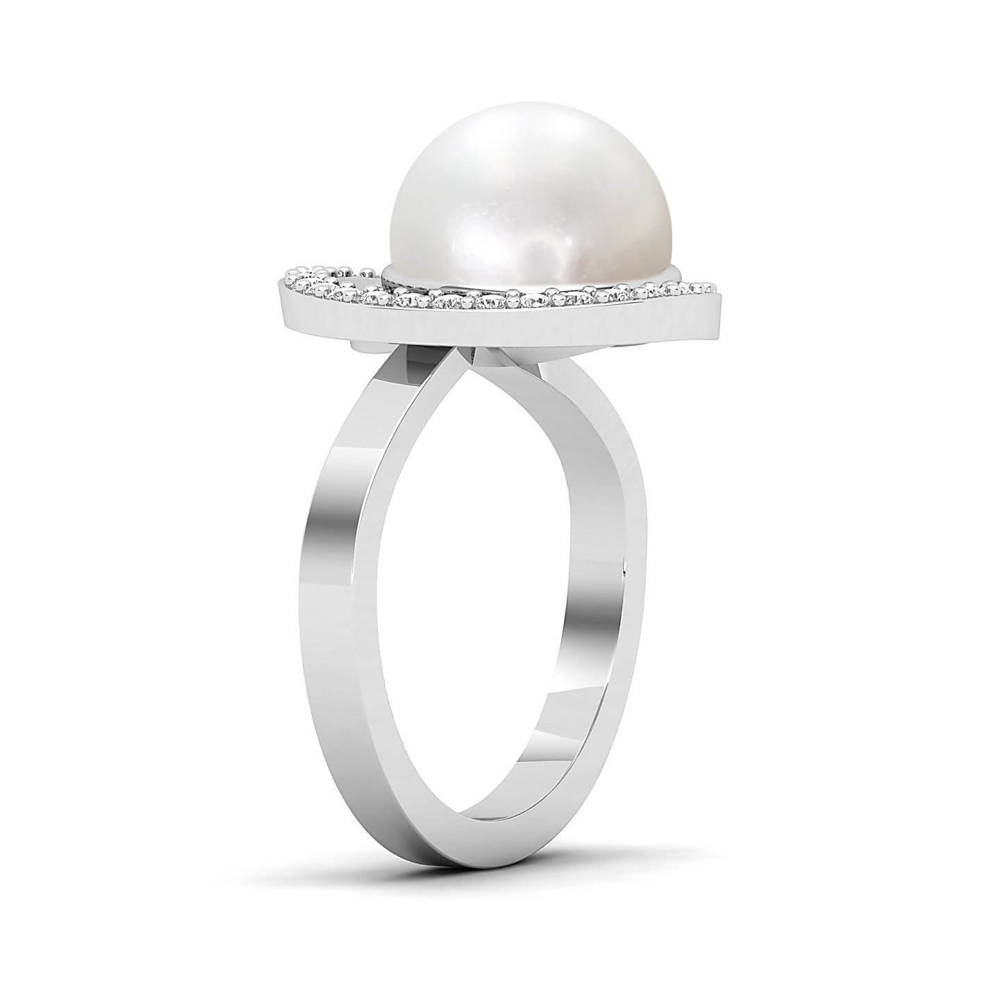 The Shimmering pearl gold ring