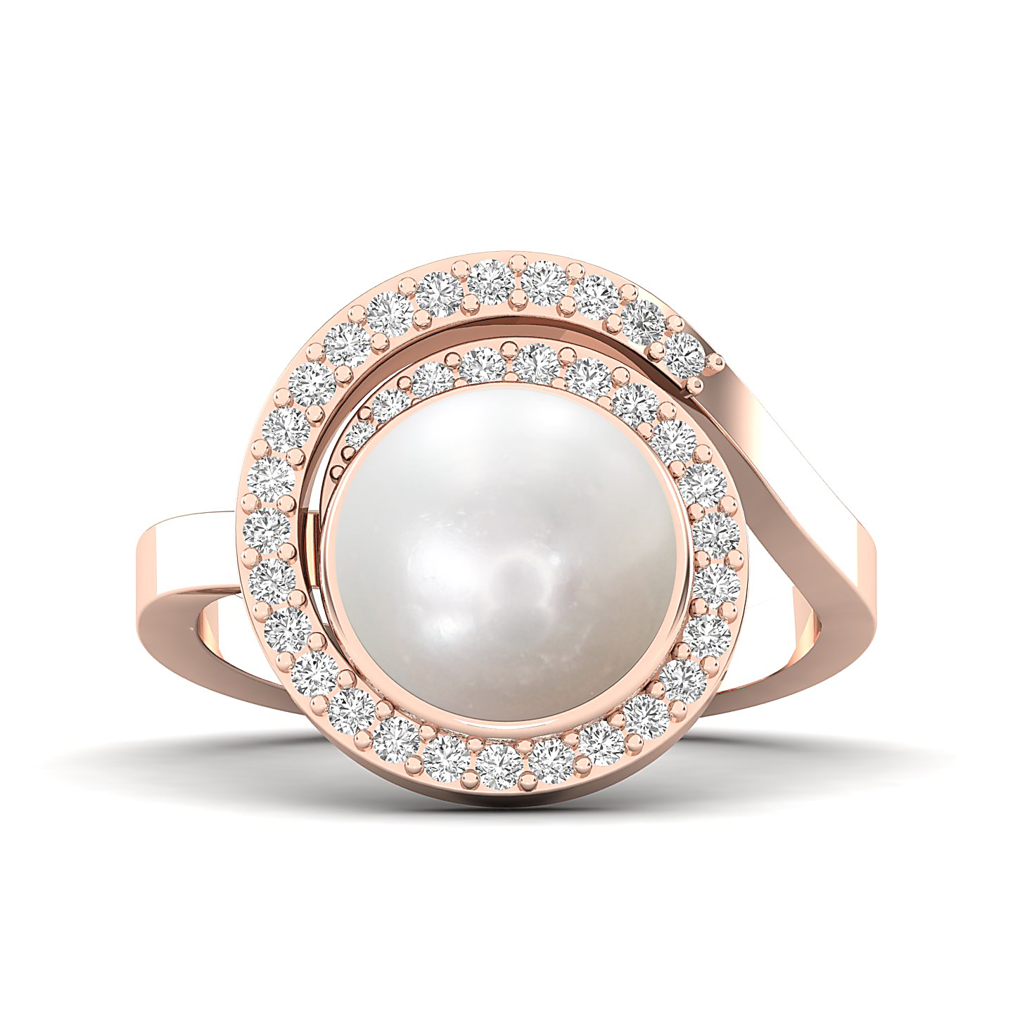 The Shimmering pearl gold ring