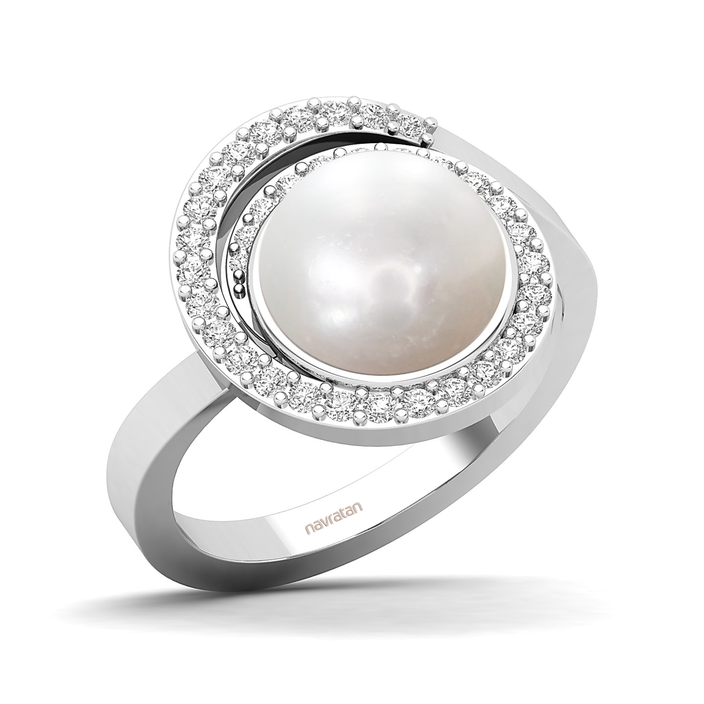 The Shimmering pearl gold ring
