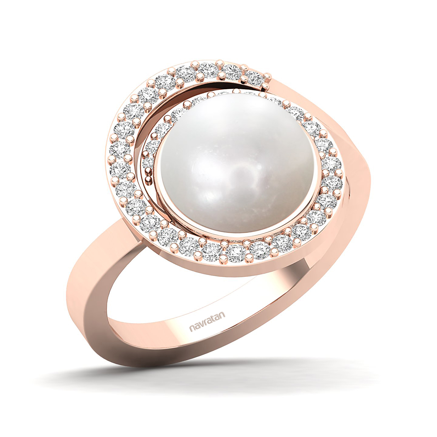 The Shimmering pearl gold ring