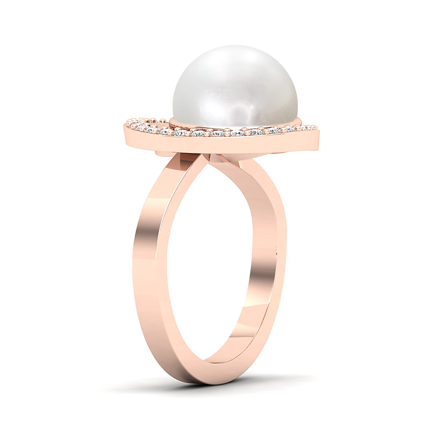 The Shimmering pearl gold ring