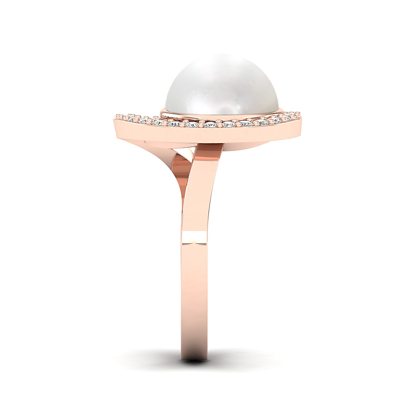 The Shimmering pearl gold ring