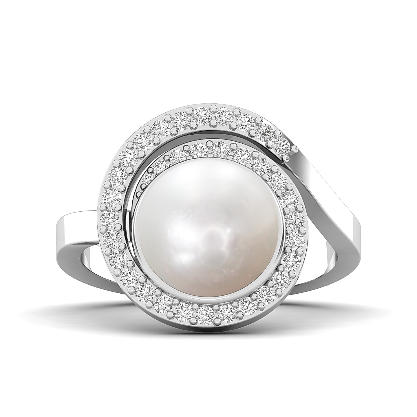 The Shimmering pearl gold ring