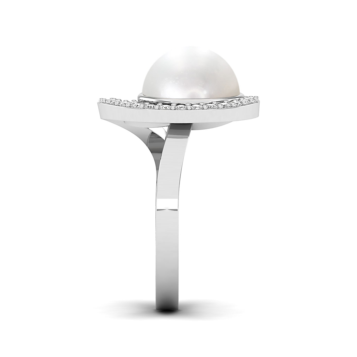 The Shimmering pearl gold ring