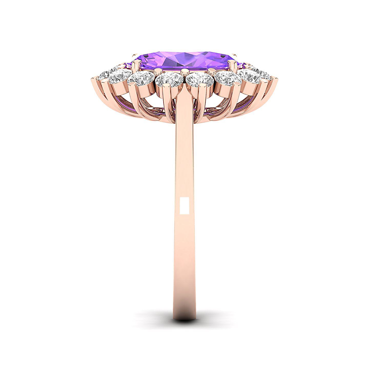 The Shining Amethyst Gold Ring