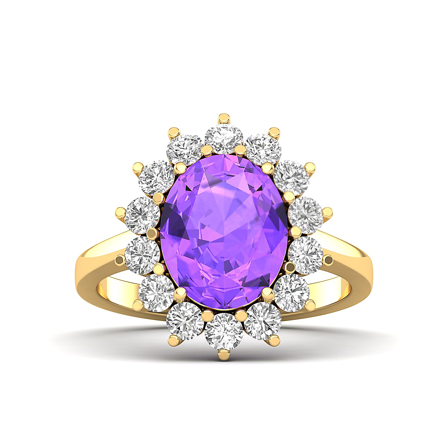 The Shining Amethyst Gold Ring